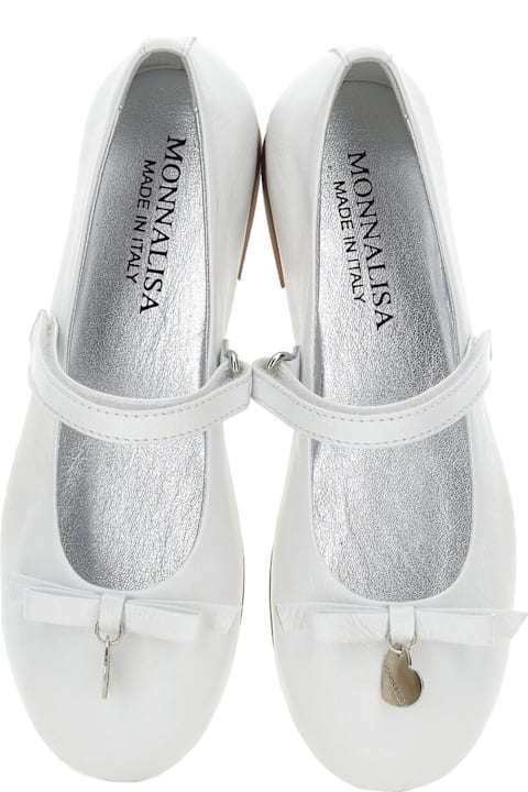 Homeware Monnalisa White Ballet Flats For Girl