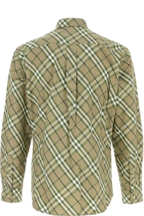 Burberry قمصان لـ القسم الرجالي Burberry Embroidered Poplin Shirt