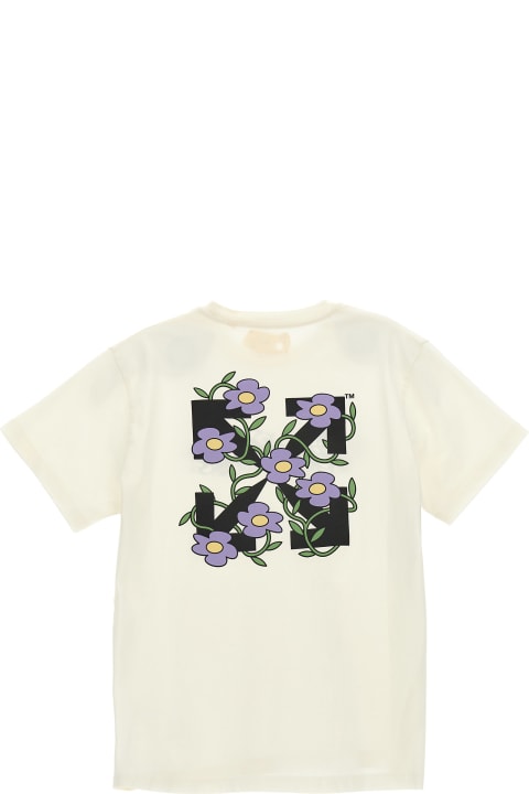 T-shirt 'off Flowers'