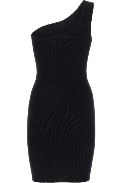Hunza G for Women Hunza G Black Stretch Nylon Nancy Mini Dress