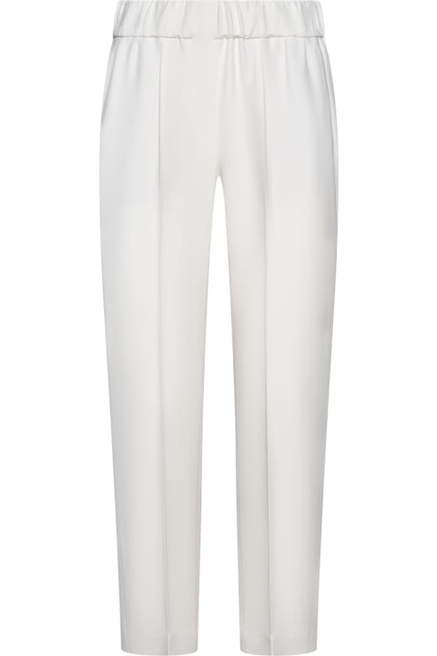 Pants & Shorts for Women Brunello Cucinelli Elastic Waist Cropped Trousers