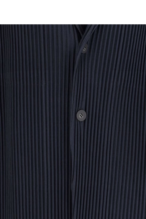 Homeware Homme Plissé Issey Miyake Single-breasted Pleated Blazer