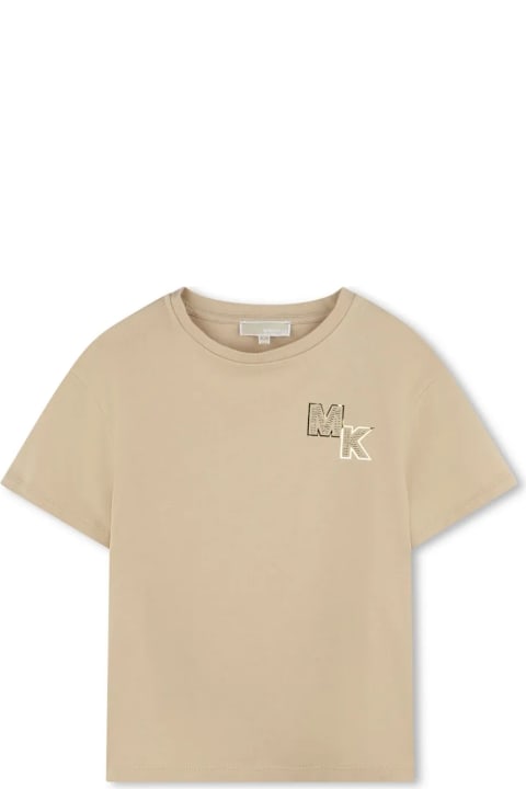 Michael Kors T-Shirts & Polo Shirts for Girls Michael Kors T-shirt Con Stampa