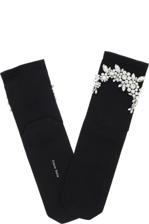 Fashion for Women Simone Rocha Socks With Pearls And Crystals