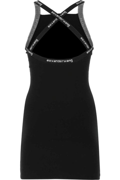 Fashion for Women T by Alexander Wang Black Stretch Viscose Blend Mini Dress
