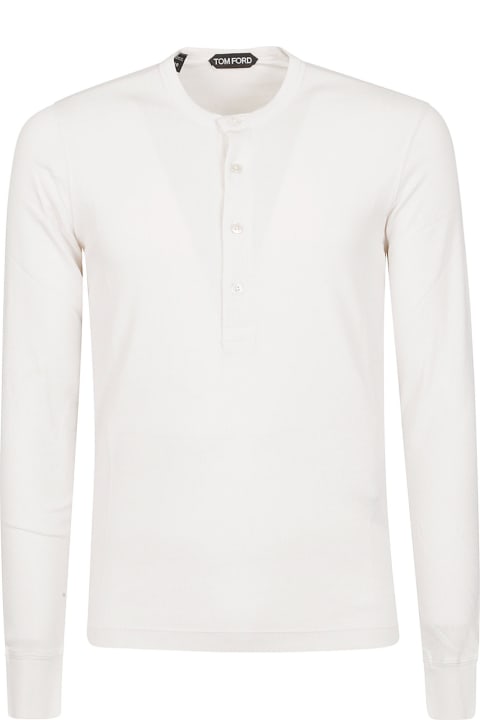 Tom Ford Clothing for Men Tom Ford Long Sleeve Henley T-shirt