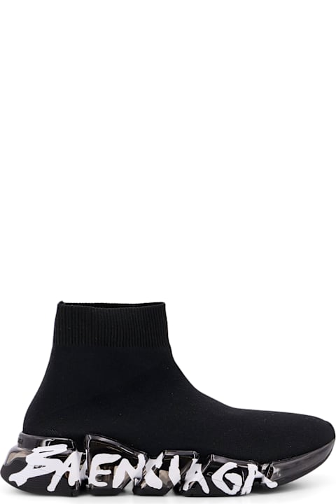 Balenciaga أحذية سنيكرز لـ السيدات Balenciaga Speed 2.0 Graffiti Recycled Knit Sneaker