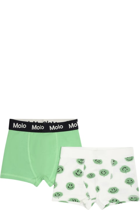 Molo Underwear for Boys Molo Multicolor Boxers Set For Boy