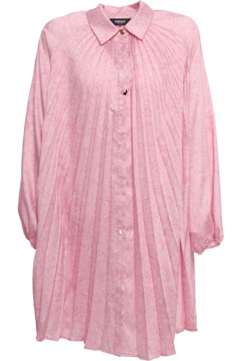 Fashion for Girls Versace Pink Baroque Style Shirt