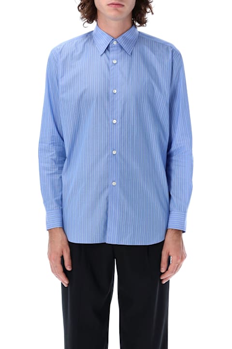 Auralee Shirts for Men Auralee Suvin High Count Cloth Stripe Shirt