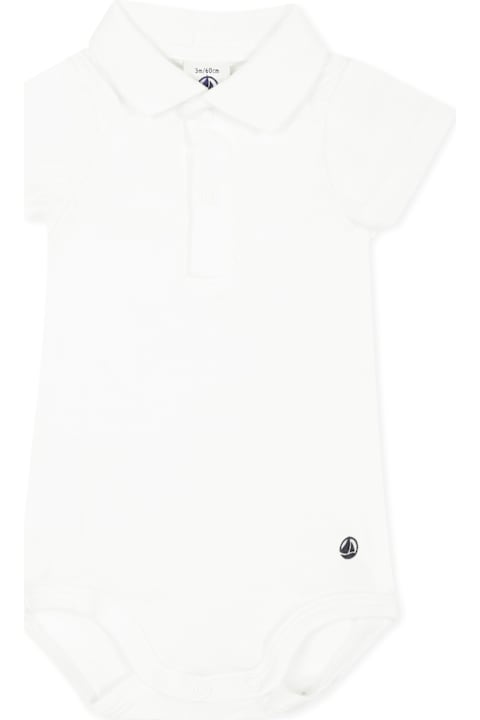 Petit Bateau Bodysuits & Sets for Baby Girls Petit Bateau White Bodysuit For Babykids