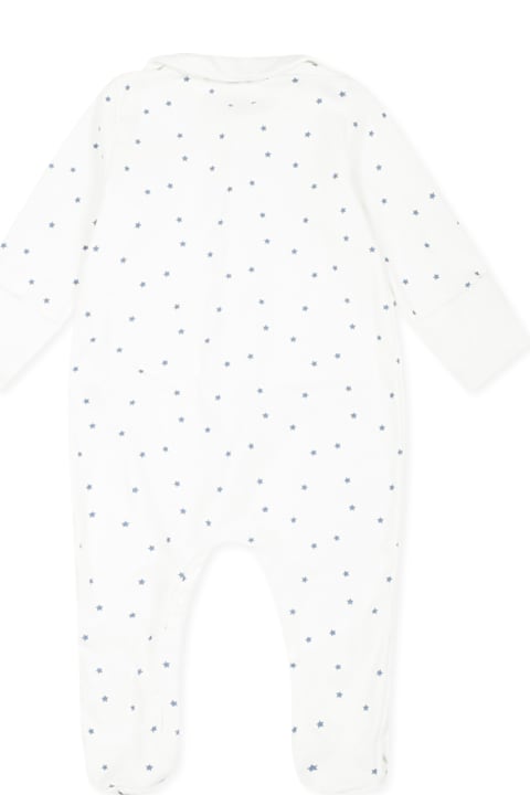Homeware Petit Bateau Ivory Babygrow For Babykids With Stars