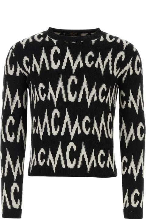 ウィメンズ MCMのフリース＆ラウンジウェア MCM Black Cashmere Blend Sweater