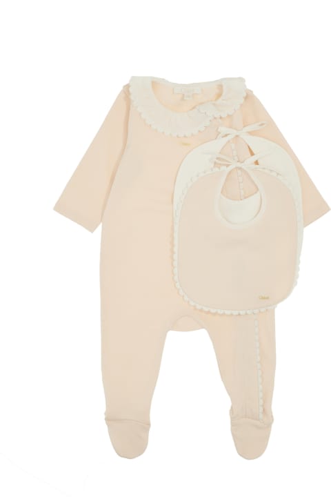 Baby Set In Jumpsuits And Bibs