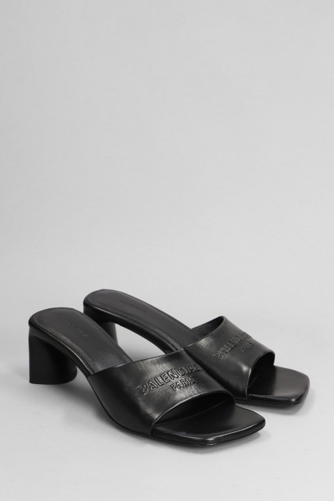 Balenciaga Shoes for Women Balenciaga Dutyfree Sandal Slipper-mule In Black Leather
