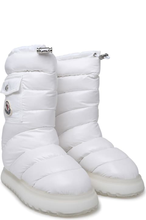 Sale for Women Moncler 'gaia Pocket' Mid Boots In White Laqué Nylon