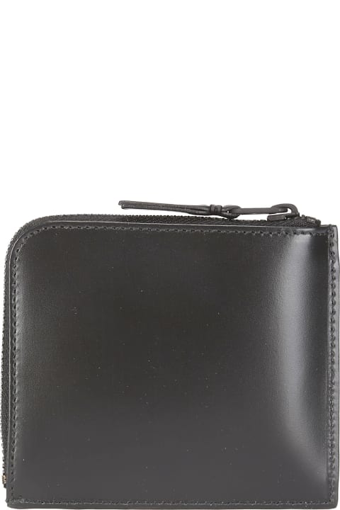 Wallets for Men Comme des Garçons Wallet Very Black Leather Line