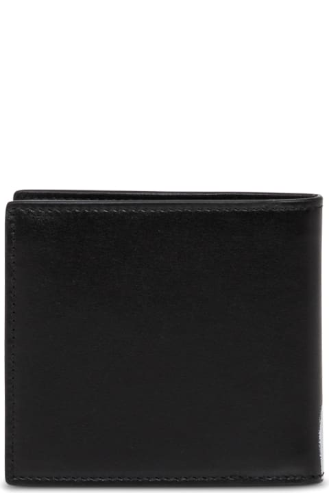 Alexander Mcqueen  Man's Bifold Leather Wallet With Logo