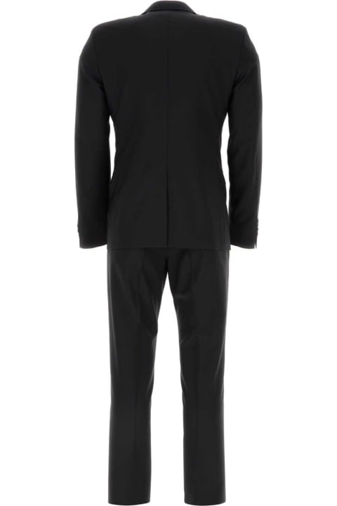 Suits for Men Prada Midnight Blue Wool Blend Suit