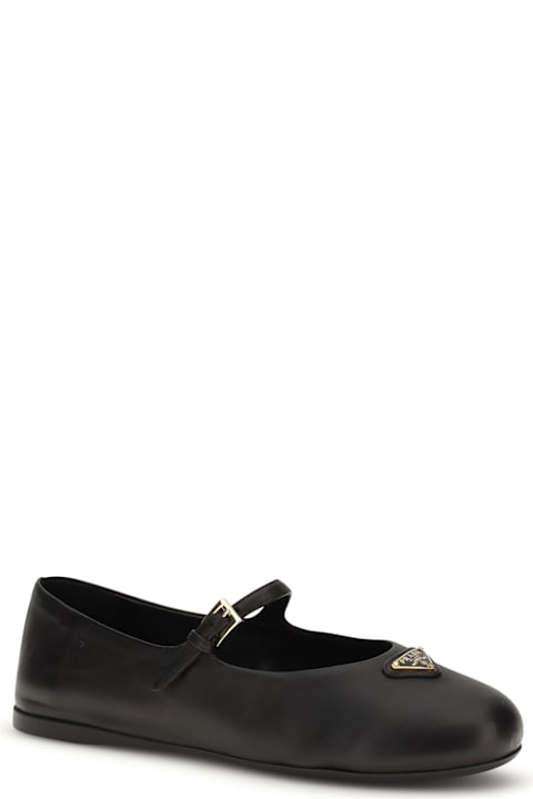 Prada Nappa Leather Ballerinas