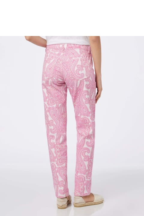 Homeware MC2 Saint Barth Woman Pink Paisley Print Denim Belleville