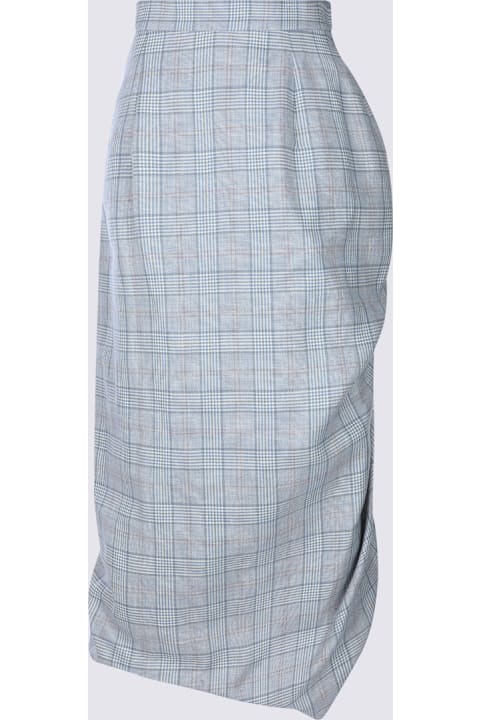 Vivienne Westwood for Women Vivienne Westwood Light Blue Wool Skirt