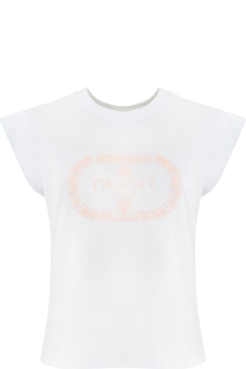 TwinSet for Women TwinSet T-shirt With Logo Embroidery