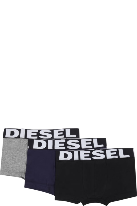 Underwear for Boys Diesel Multicolor Set For Boy With Logo