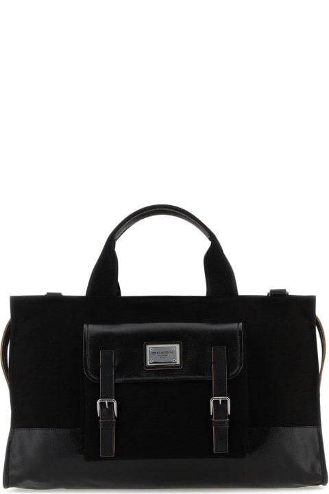 Dolce & Gabbana Totes for Women Dolce & Gabbana Logo Plaque Holdall