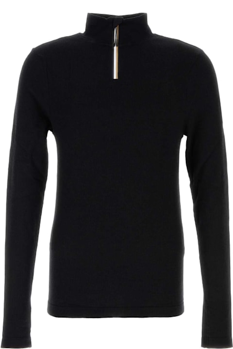 Homeware Hugo Boss Black Stretch Wool Blend T-shirt