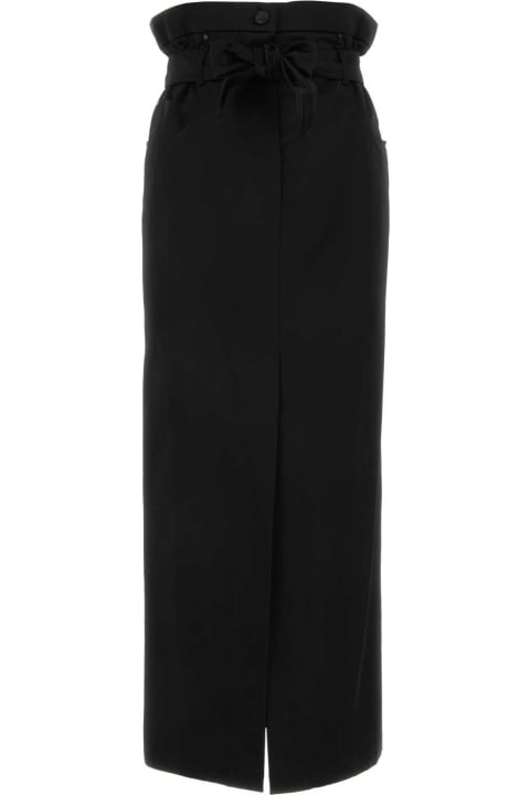 Max Mara Pants & Shorts for Women Max Mara Black Satin Skirt