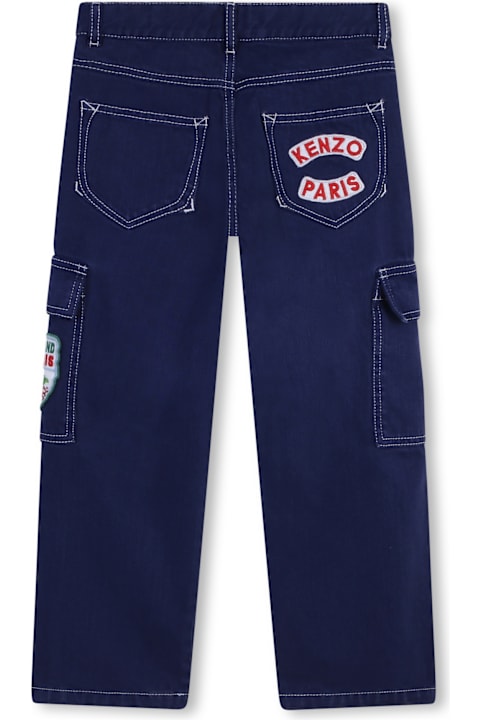 Kenzo Kids Bottoms for Boys Kenzo Kids Jeans With Application