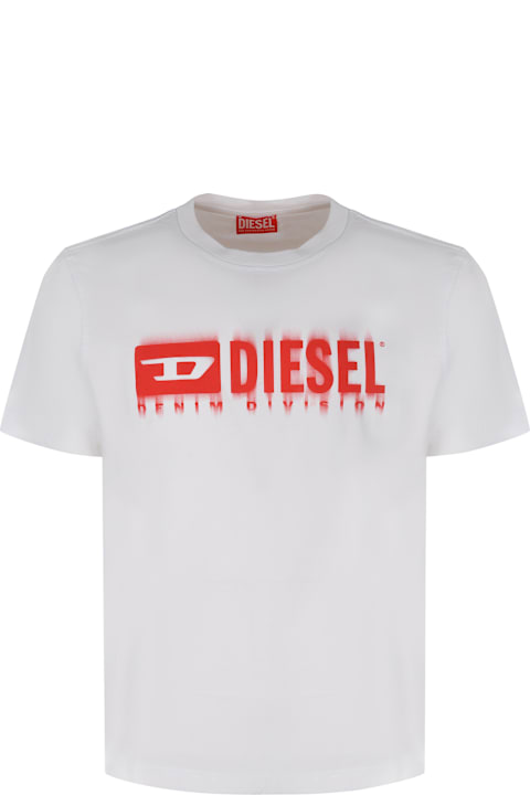 Diesel Topwear for Men Diesel T-adjust-q7 Logo Printed T-shirt