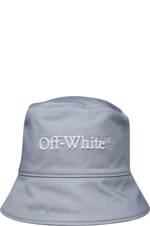 Hats for Women Off-White Logo Embroidered Bucket Hat