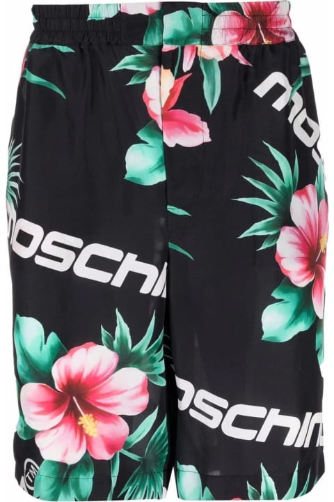 Moschino for Men Moschino Floral Print Silk Shorts