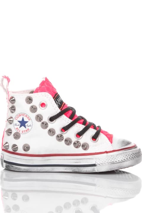 Shoes for Girls Mimanera Converse Baby Fuxia Spike Customized Mimanera
