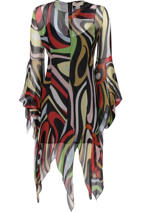 Fashion for Women Pucci Silk Dress With Marble Print