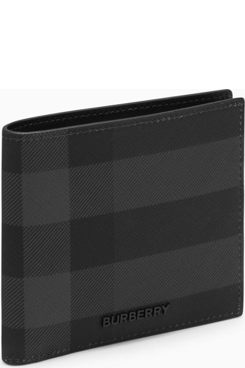 Burberry Accessories for Men Burberry Check Pattern Grey Wallet