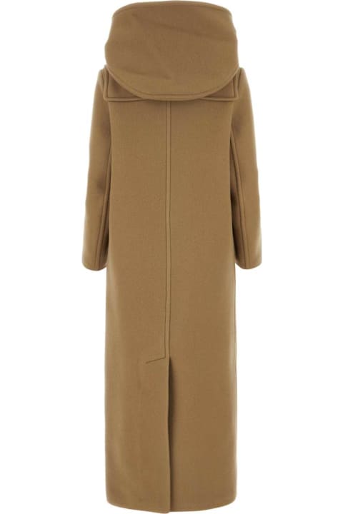 Prada Sale for Women Prada Camel Velour Coat