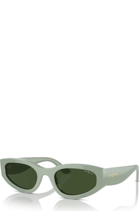 ウィメンズ Vogue Eyewearのアイウェア Vogue Eyewear Vo5585s Full Light Green Sunglasses