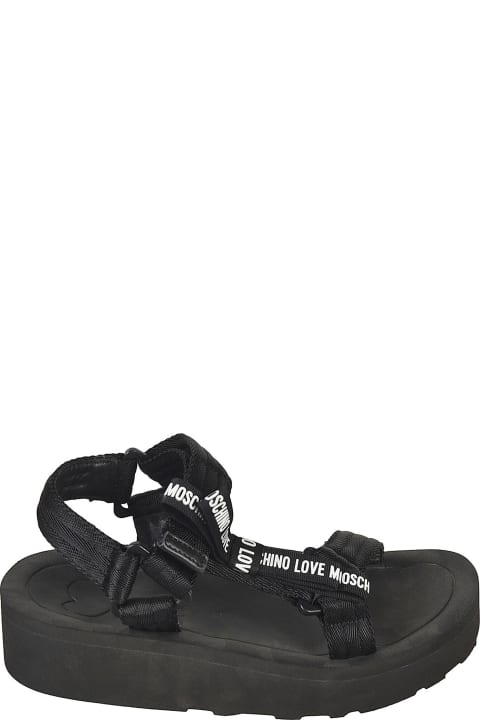 ウィメンズ新着アイテム Love Moschino Logo Strap Sandals