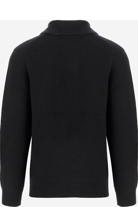 Vince for Kids Vince Wool And Cashmere Sweater With Shawl Collar