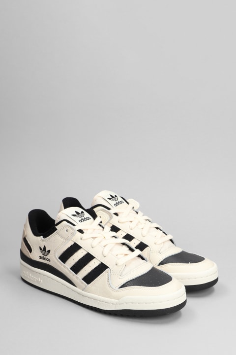 Shoes for Men Adidas Forum Low Cl Sneakers In Beige Leather
