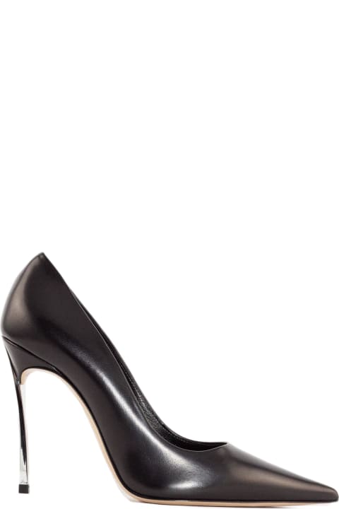 Casadei High-Heeled Shoes for Women Casadei Black Calf Leather Blade Tiffany Pumps