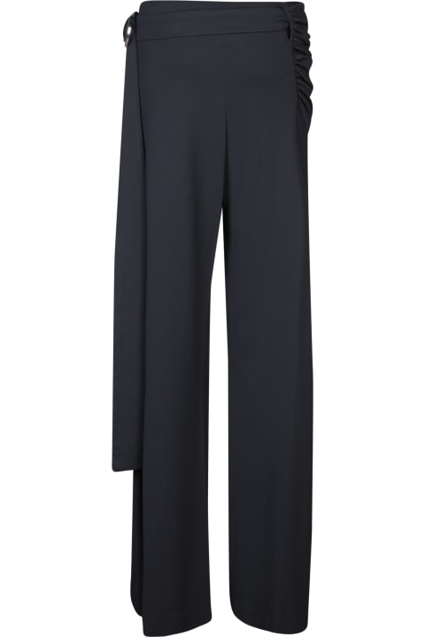Fashion for Women Paco Rabanne Black Jersey Knotted Trousers - Paco Rabanne