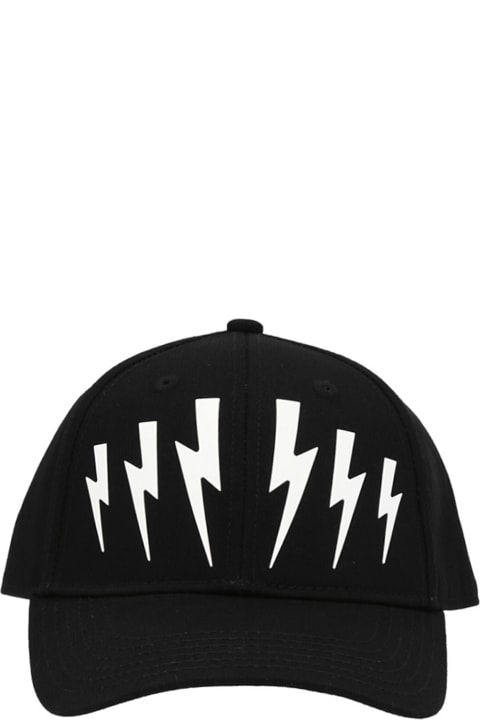 Hats for Men Neil Barrett 'thunderbolt' Cap