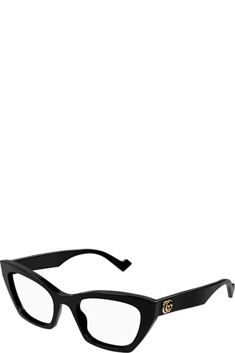 Eyewear for Women Gucci Eyewear Gucci Gg1334o Linea Emblem 001 Black Glasses