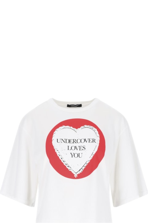 ウィメンズ Undercover Jun Takahashiのウェア Undercover Jun Takahashi Printed Crop T-shirt