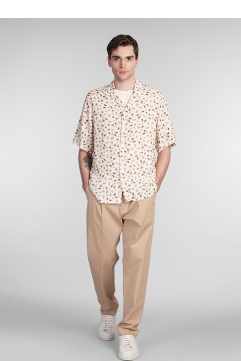 Paul Smith for Kids Paul Smith Shirt In Beige Viscose