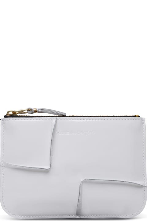 Comme des Garçons Wallet Wallets for Women Comme des Garçons Wallet 'medley' White Leather Card Holder